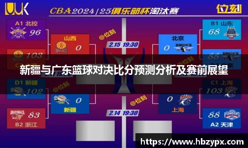 新疆与广东篮球对决比分预测分析及赛前展望